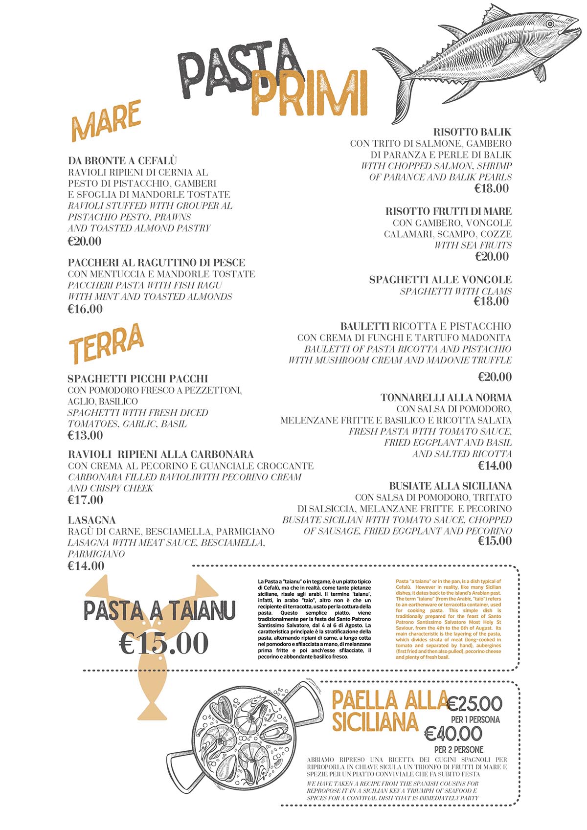 Menù - Duomo Serio 1952